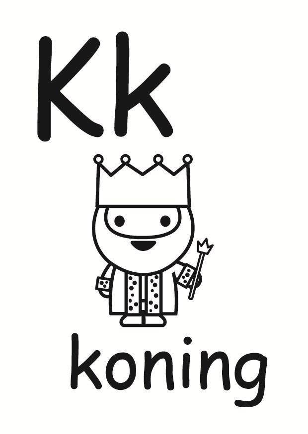 k Disegno da colorare k