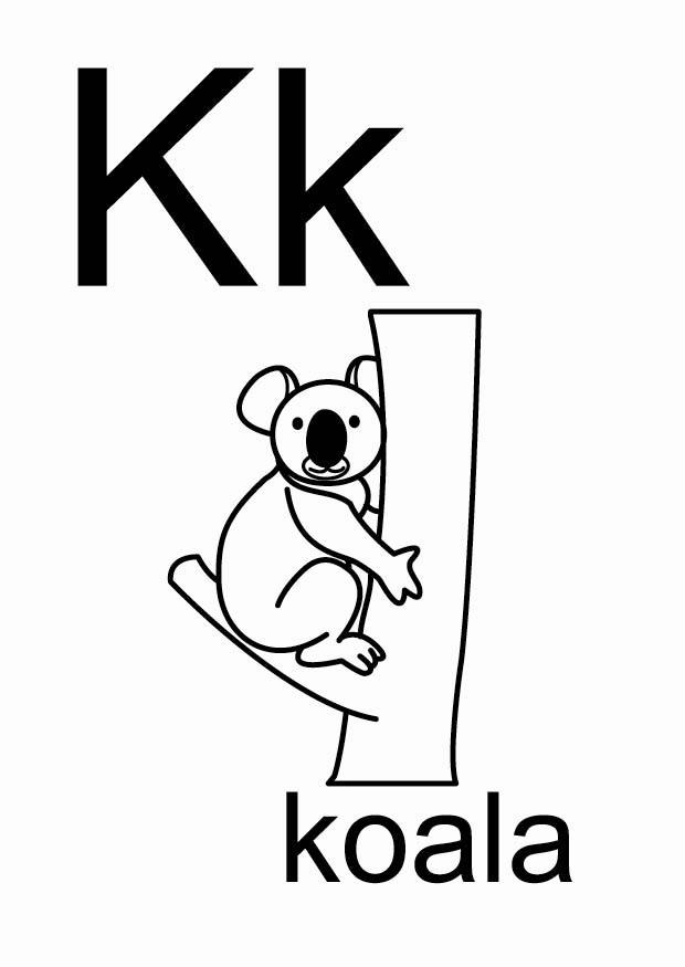 k Disegno da colorare k