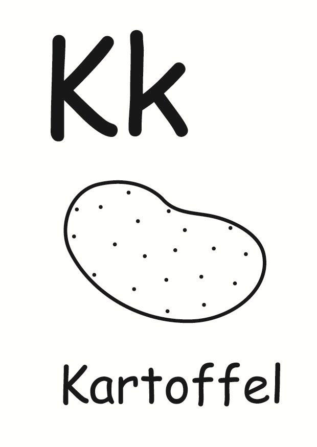 k Disegno da colorare k