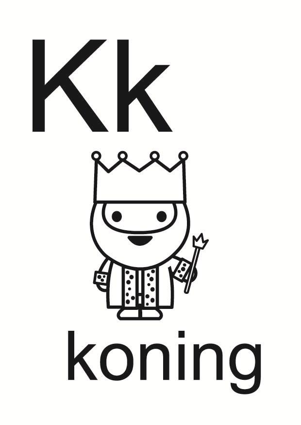 k Disegno da colorare k