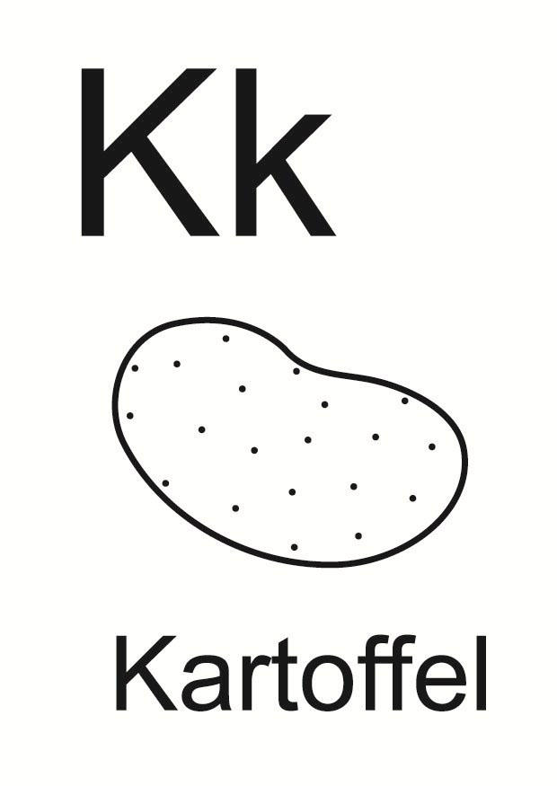 k Disegno da colorare k