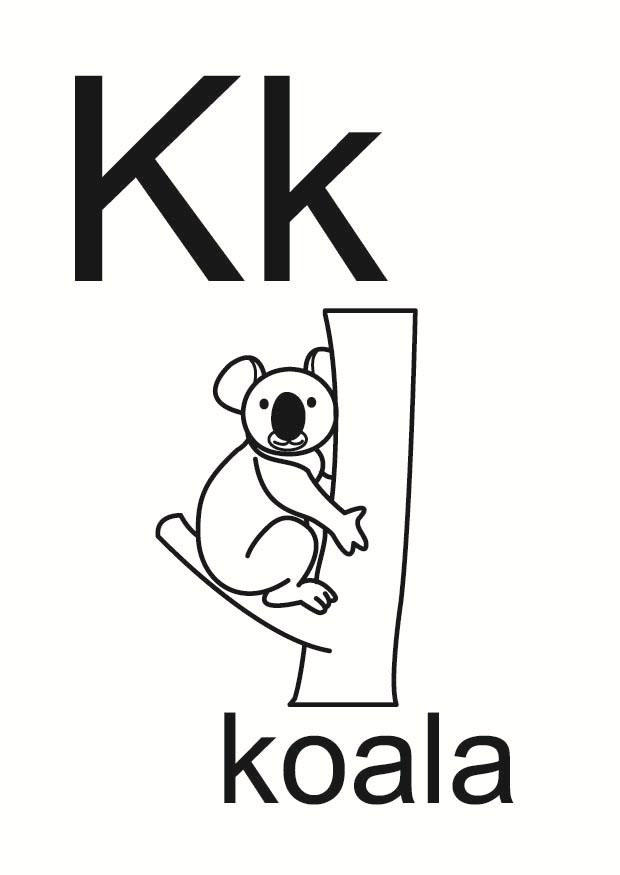 k Disegno da colorare k