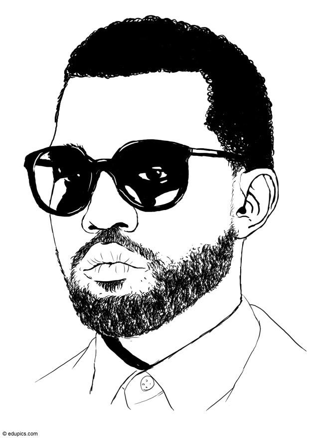 kanye west Disegno da colorare kanye west