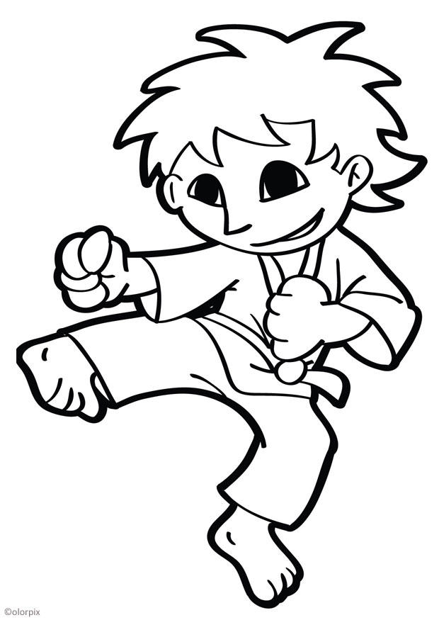 karate Disegno da colorare karate