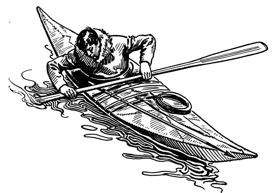 kayak Disegno da colorare kayak