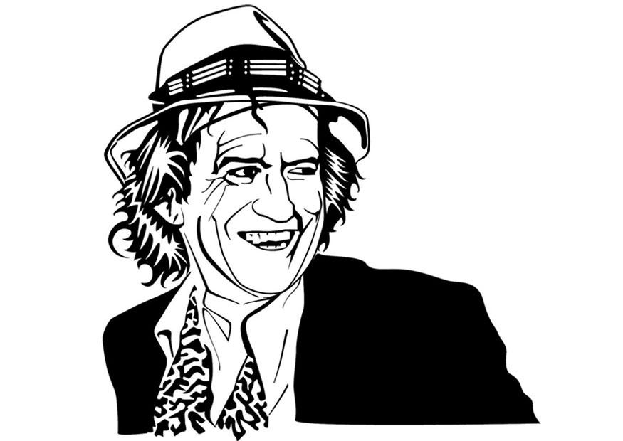 keith richards Disegno da colorare keith richards