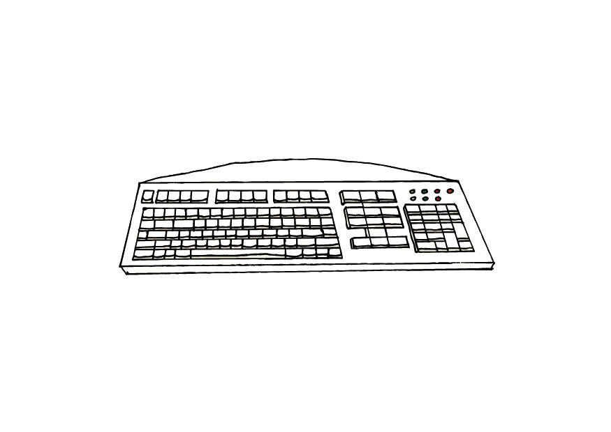keyboard Disegno da colorare keyboard