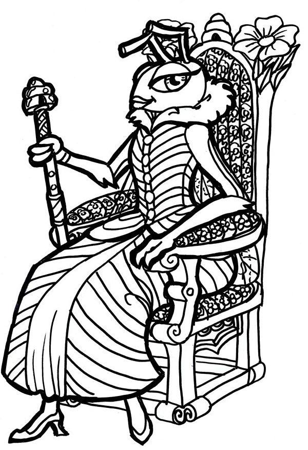 lape regina Disegno da colorare lape regina