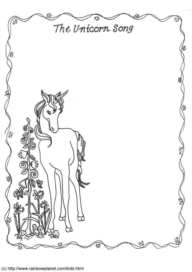 la canzone dellunicorco Disegno da colorare la canzone dellunicorco