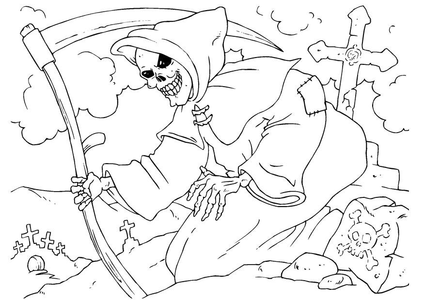 la morte Disegno da colorare la morte