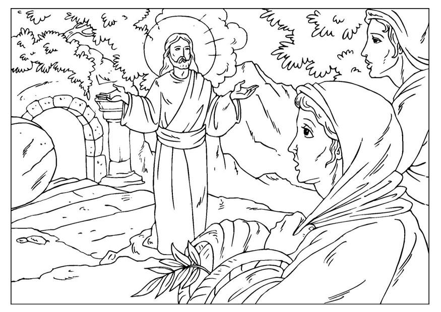 la resurrezione di gesA¹ Disegno da colorare la resurrezione di gesA¹