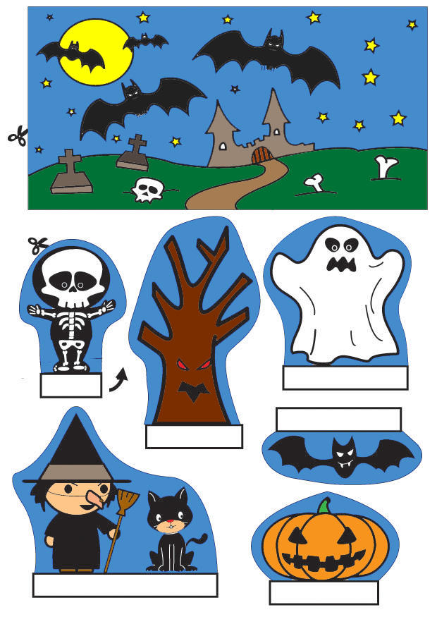 Laboratorio creativo vetrina di halloween