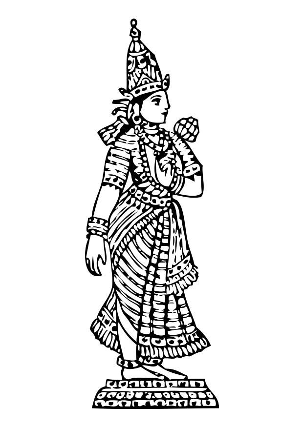 lakshmi Disegno da colorare lakshmi