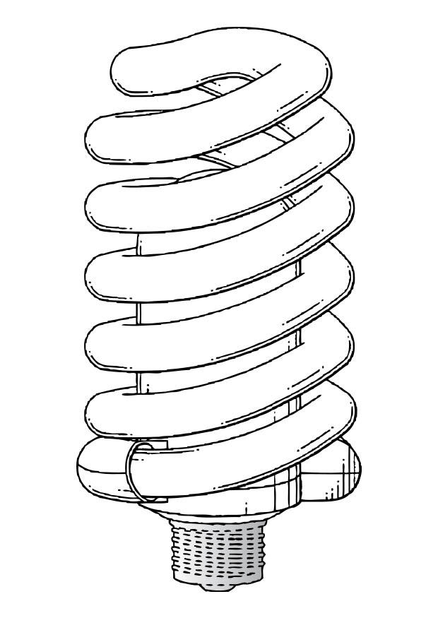 lampada a basso consumo Disegno da colorare lampada a basso consumo