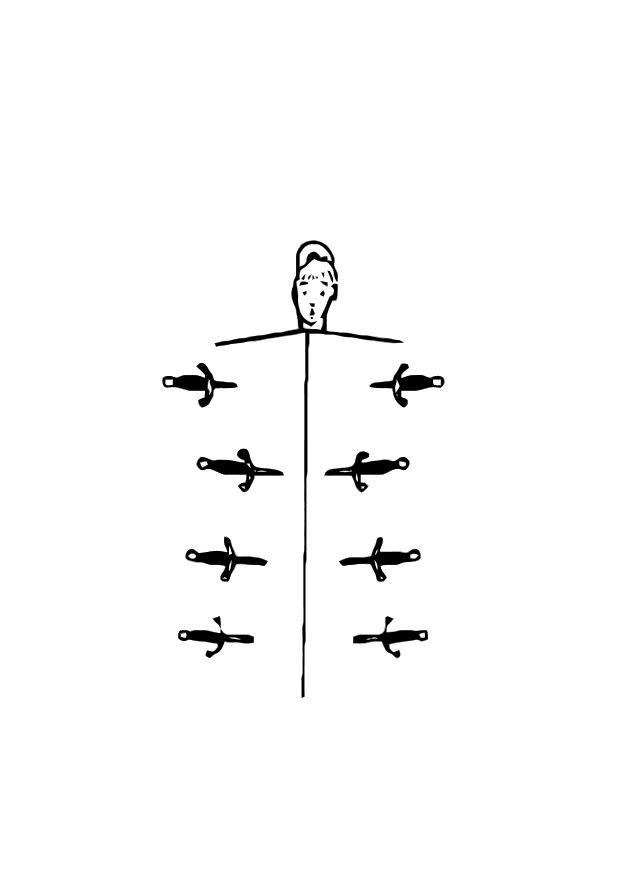 lanciatore di coltelli Disegno da colorare lanciatore di coltelli