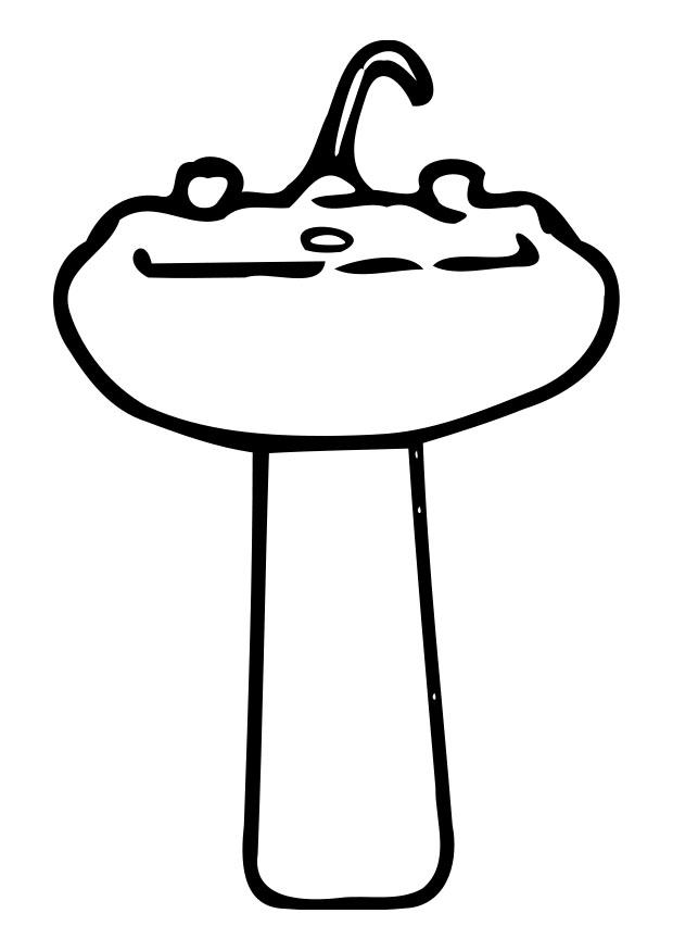 lavandino Disegno da colorare lavandino