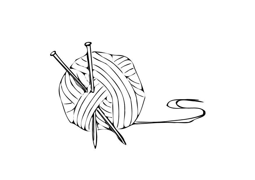 lavorare a maglia Disegno da colorare lavorare a maglia