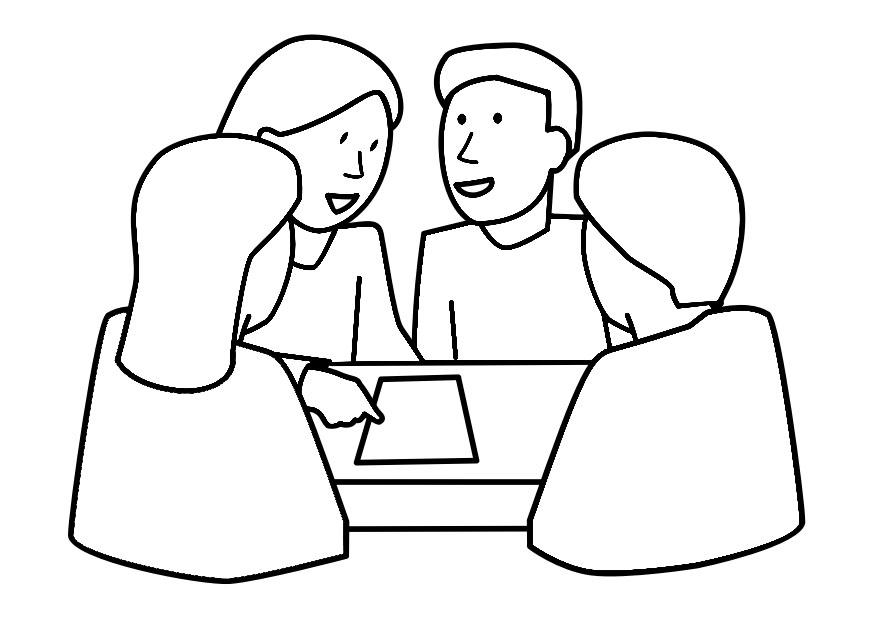lavoro di gruppo Disegno da colorare lavoro di gruppo