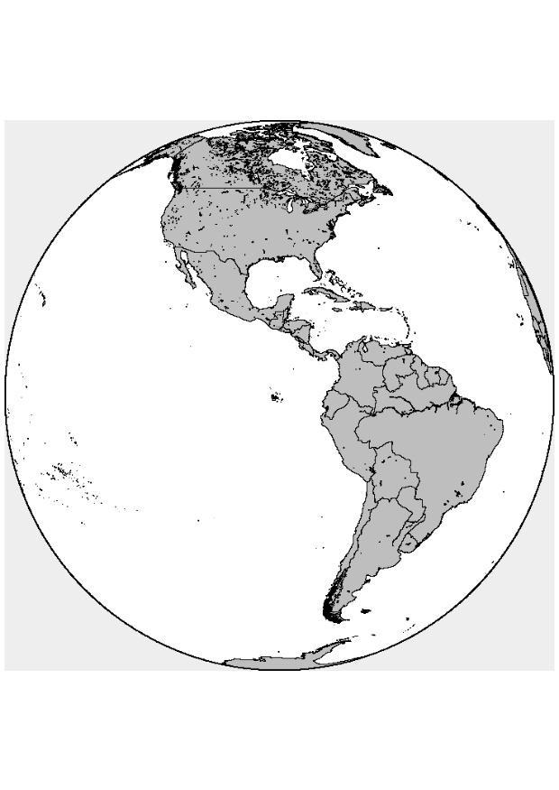 Disegno da colorare le americhe