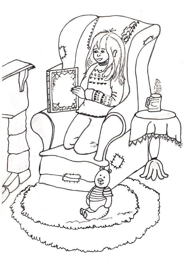 leggere Disegno da colorare leggere