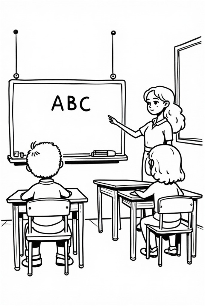 leggere in classe Disegno da colorare leggere in classe