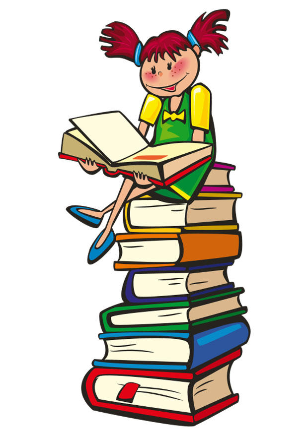 leggere su una pila di libri immagine leggere su una pila di libri