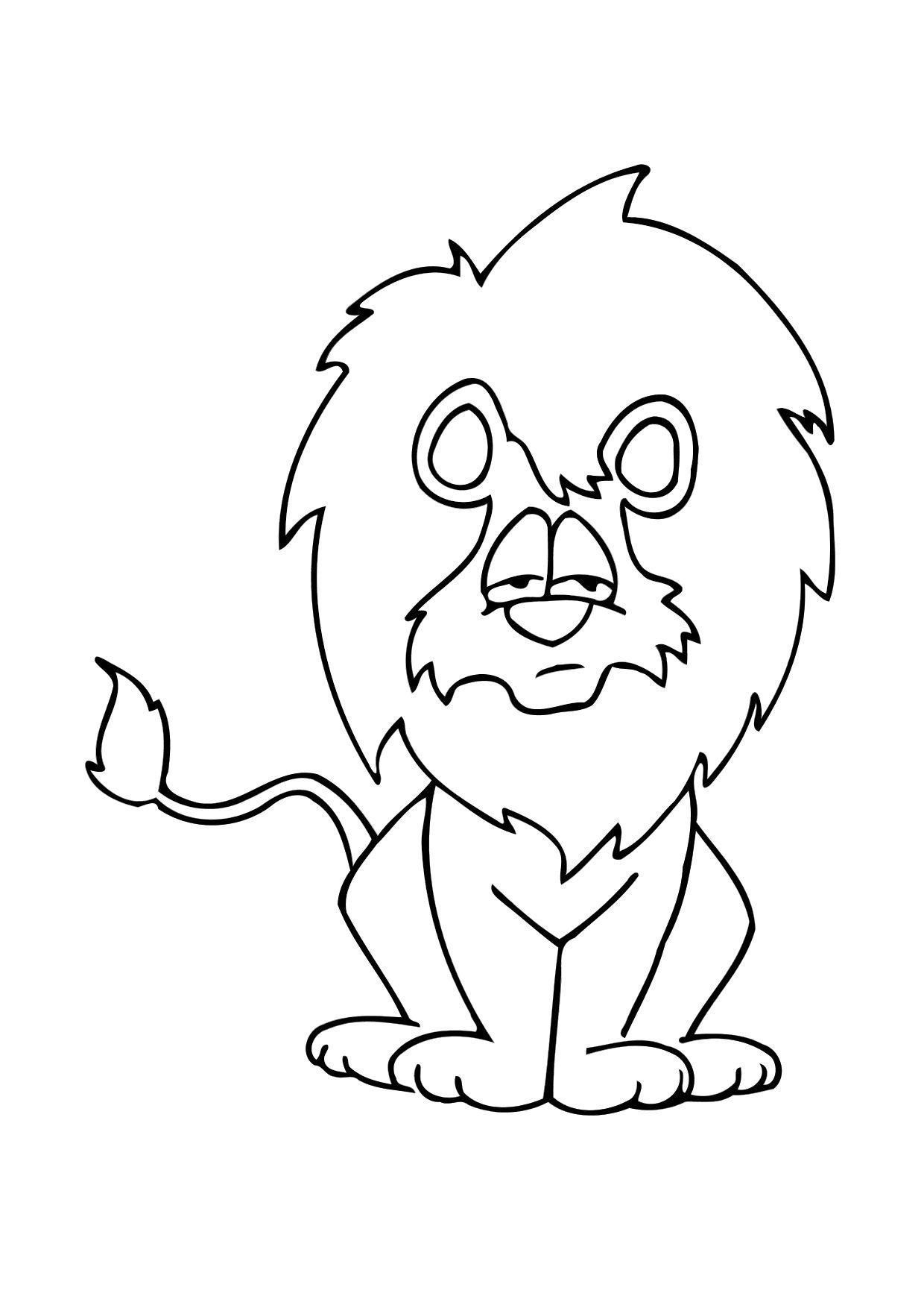 leone Disegno da colorare leone
