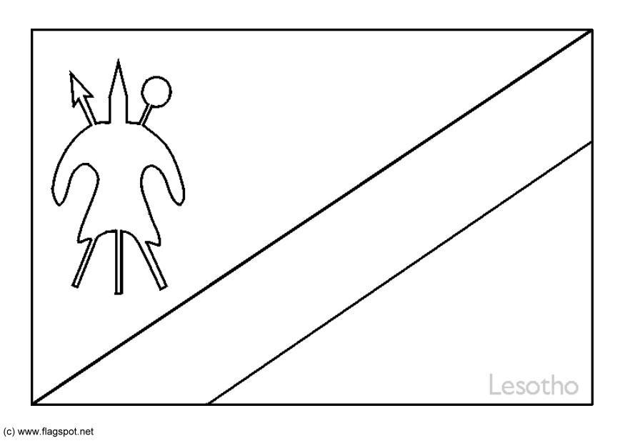 lesotho Disegno da colorare lesotho