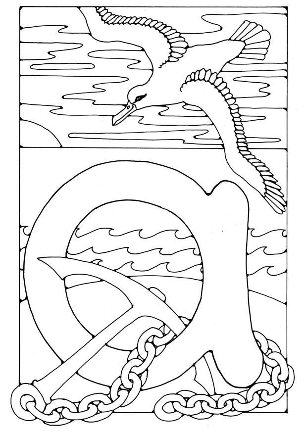lettera - a Disegno da colorare lettera - a