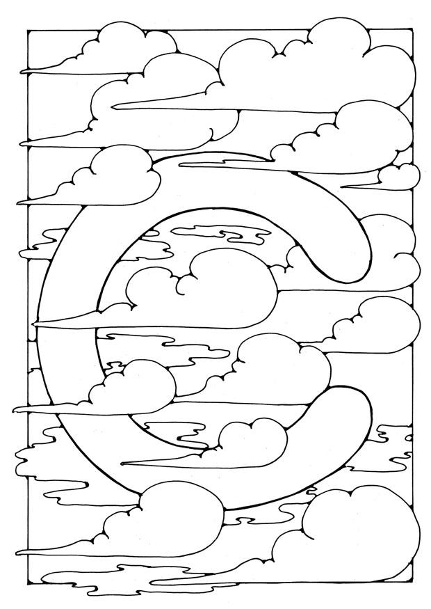 lettera - c Disegno da colorare lettera - c