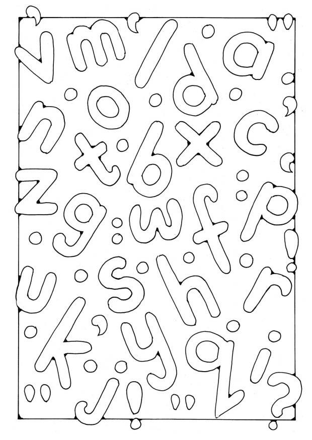 lettere Disegno da colorare lettere
