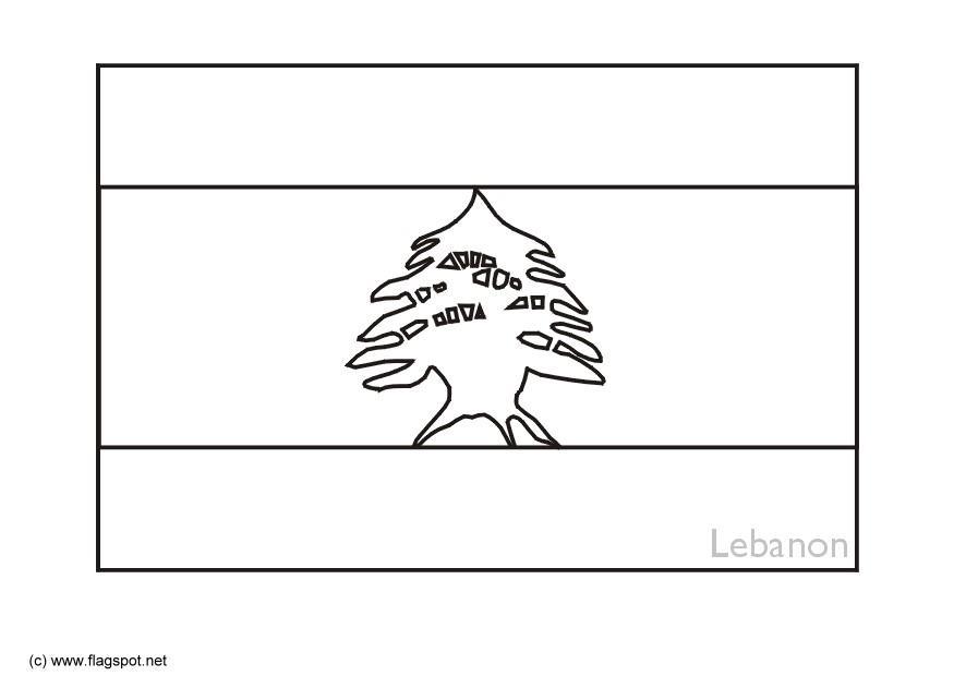 libano Disegno da colorare libano