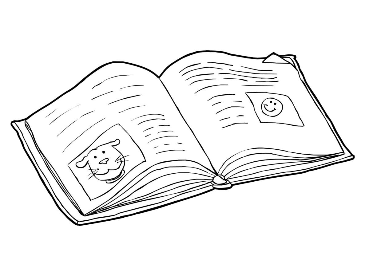 libro - leggere Disegno da colorare libro - leggere