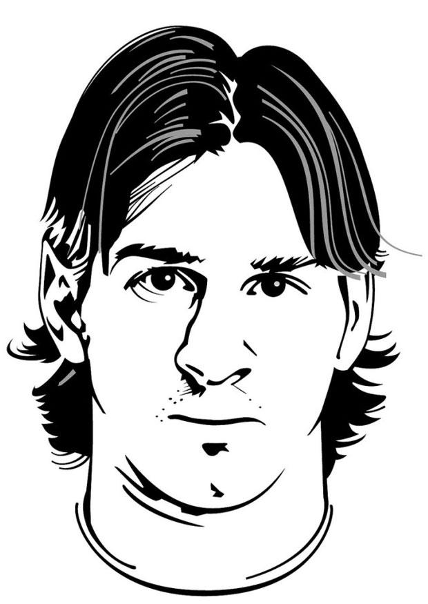 lionel messi Disegno da colorare lionel messi