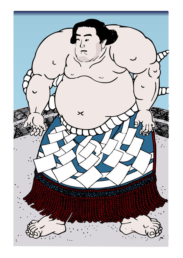 lottatore di sumo immagine lottatore di sumo