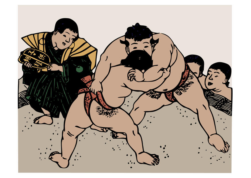 lottatori di sumo immagine lottatori di sumo