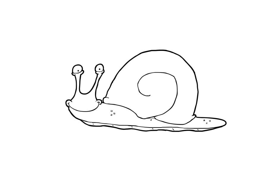 lumaca Disegno da colorare lumaca