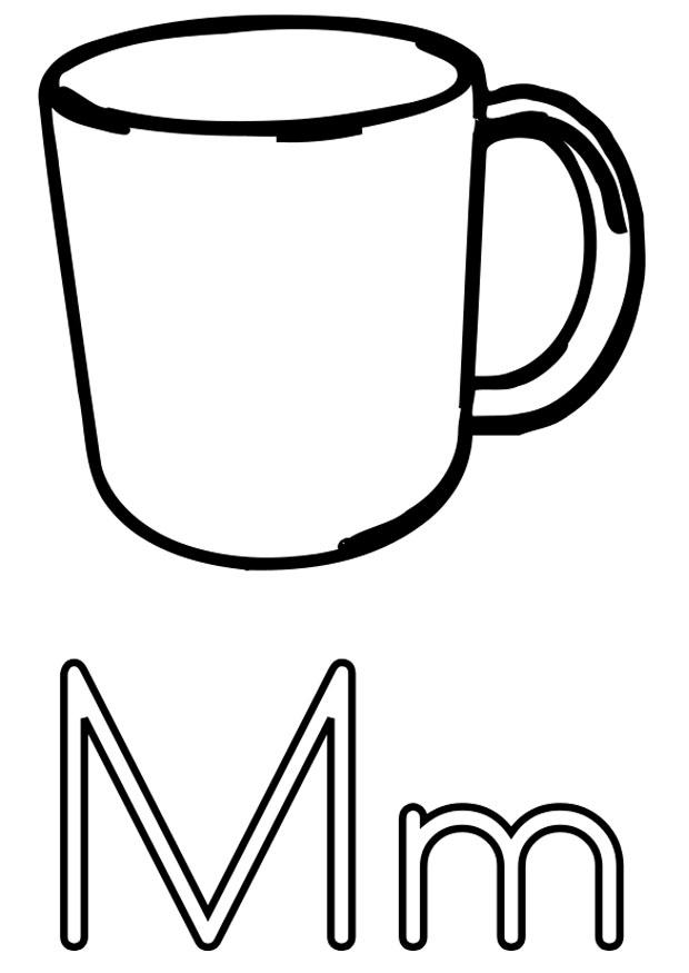 m Disegno da colorare m