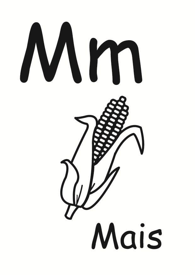 m Disegno da colorare m