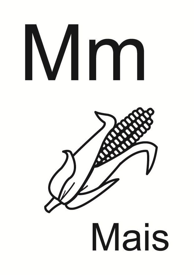 m Disegno da colorare m