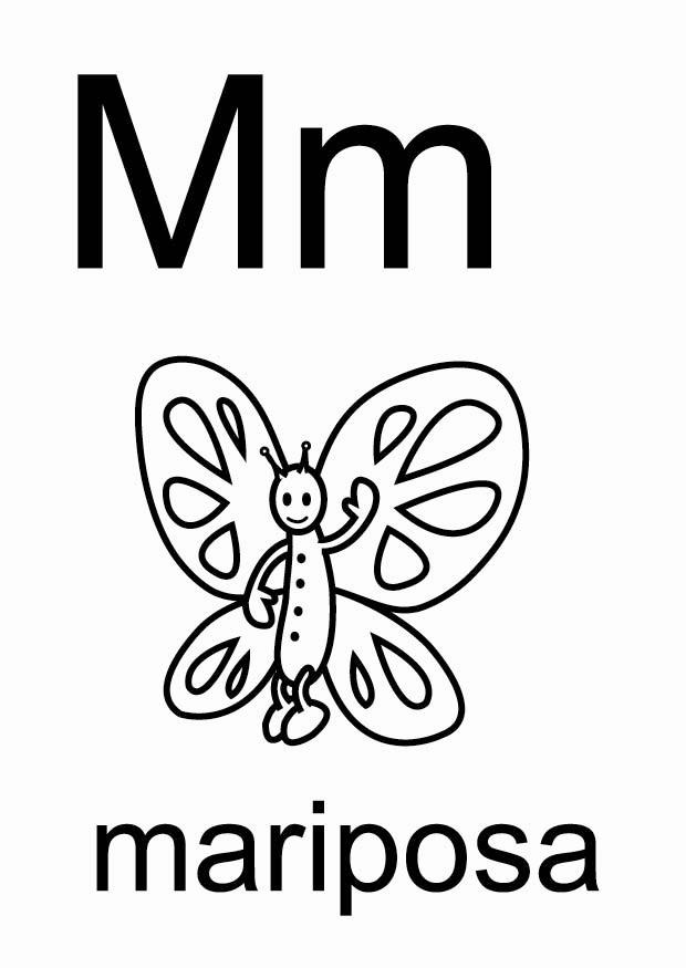 m Disegno da colorare m