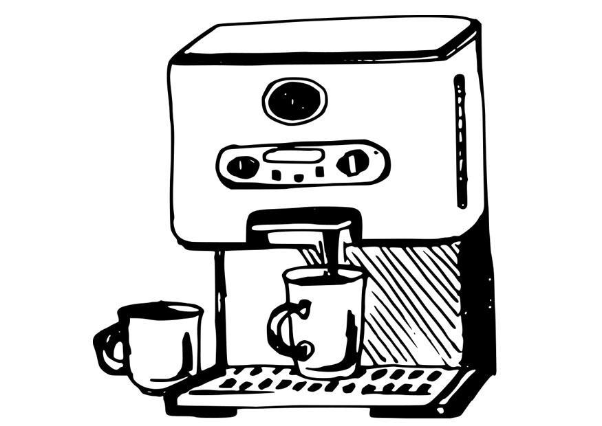 macchina da caffA¨ Disegno da colorare macchina da caffA¨