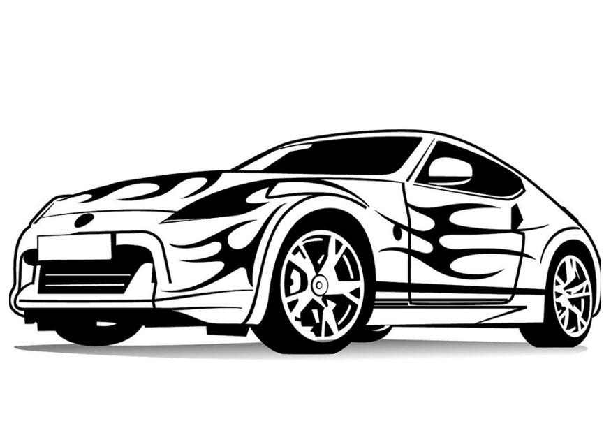 macchina da corsa Disegno da colorare macchina da corsa