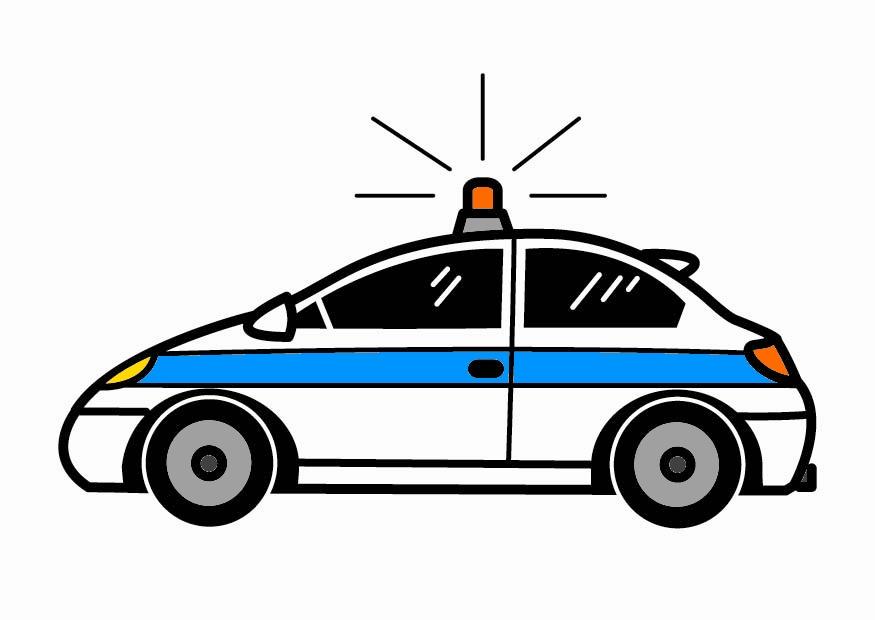 macchina della polizia immagine macchina della polizia