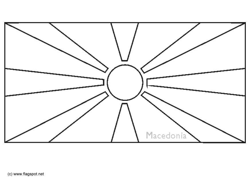 Disegno da colorare macedonia