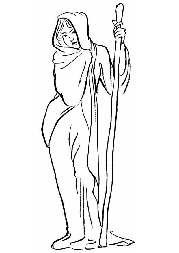 maga Disegno da colorare maga