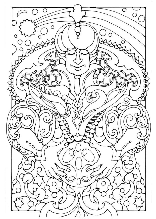 mago Disegno da colorare mago