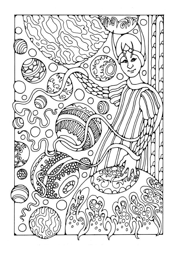 mago Disegno da colorare mago
