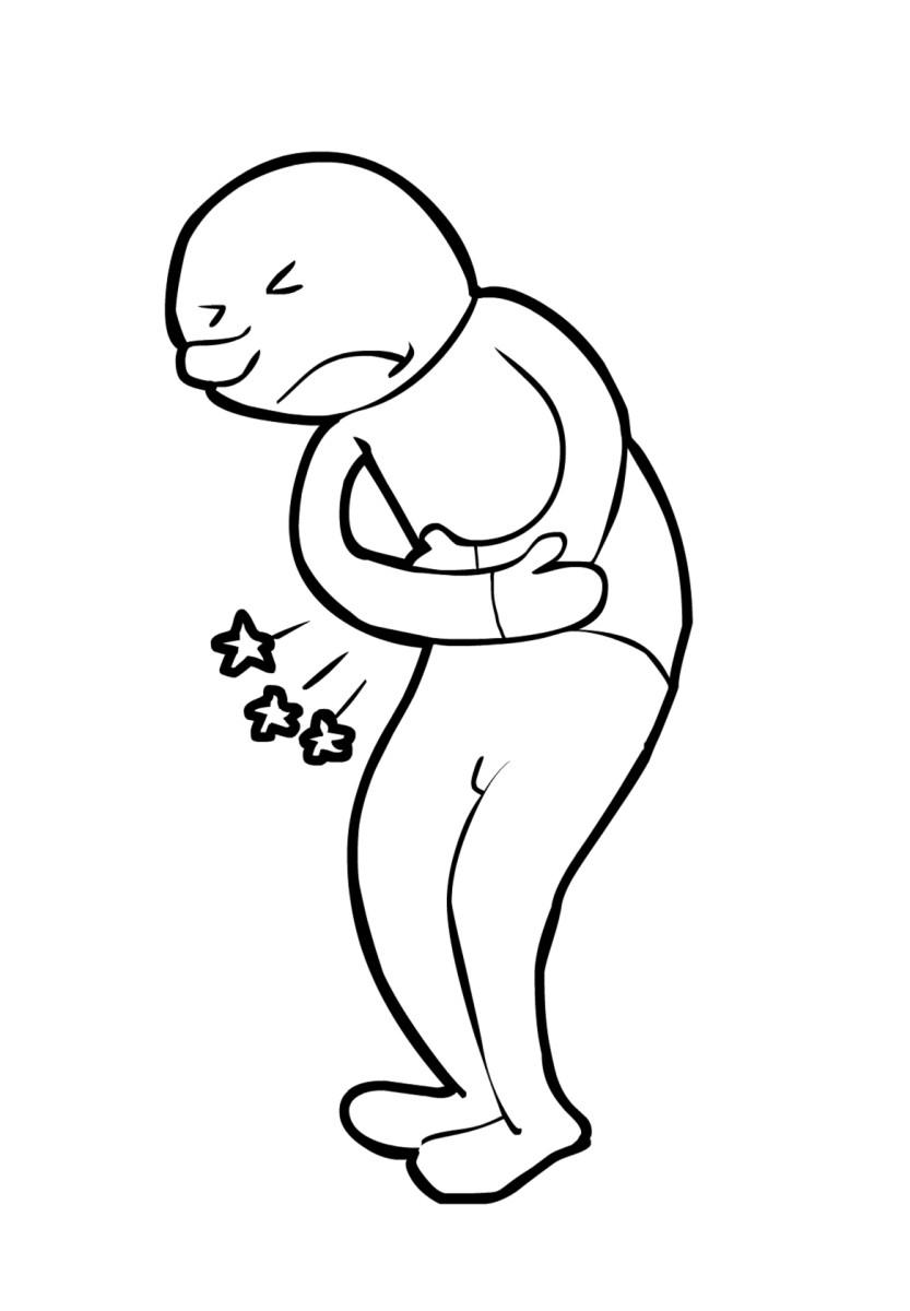 mal di pancia Disegno da colorare mal di pancia
