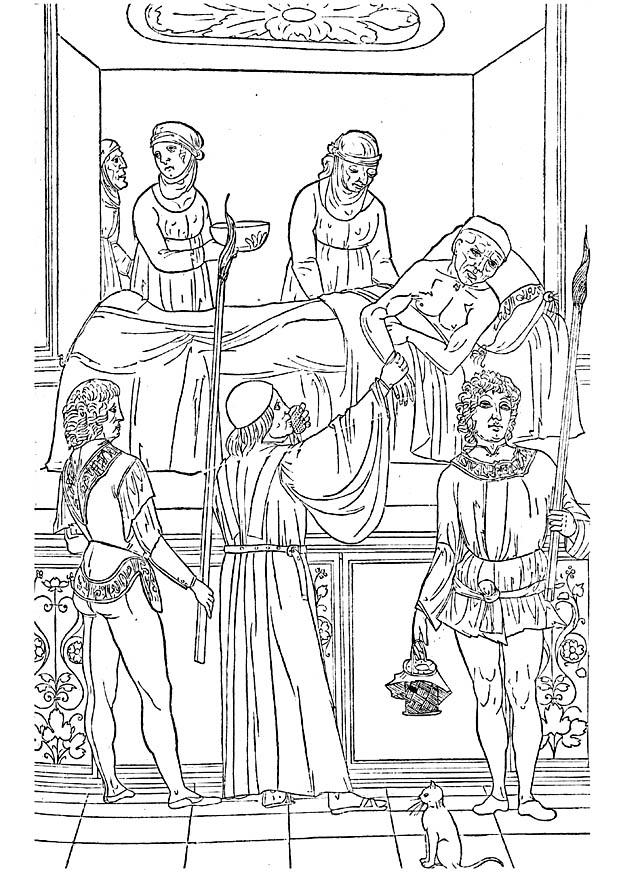 malattia Disegno da colorare malattia